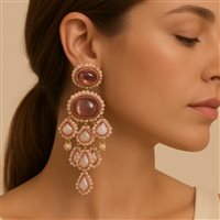 Pendientes Cianfrone Gioielli Mujer in Plata Agata F2170R-ART63-ROSA - F2170R-ART63-ROSA